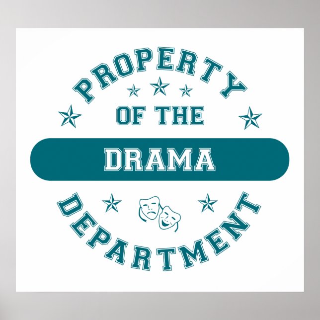 Póster Propriedade do Departamento do Drama (Frente)