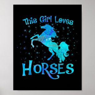 Poster Proprietário De Cavalo Esta Menina Adora Cavalos C