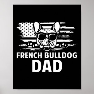 Poster Proprietário do Cão-Presente do Pai Bulldog French