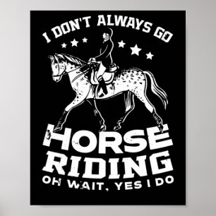Poster Proprietário do Cavalo Descendente Equestre