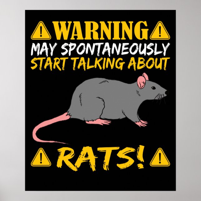 Poster Proprietário do rato Fale sobre Ratos (Frente)