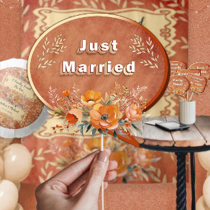 Poster Props De Casamento Floral Russo Neutral Terthy Boh