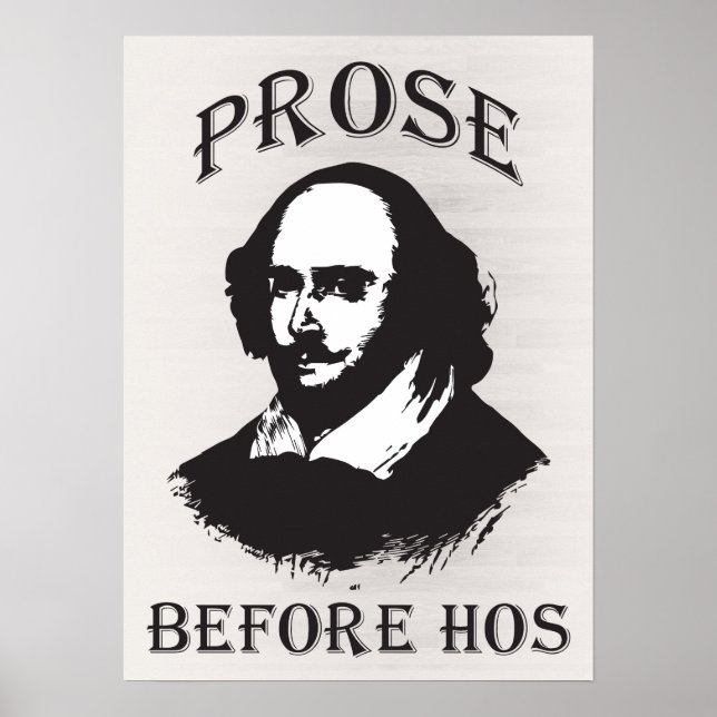 Póster Prose Antes de Hos - Shakespeare (Frente)