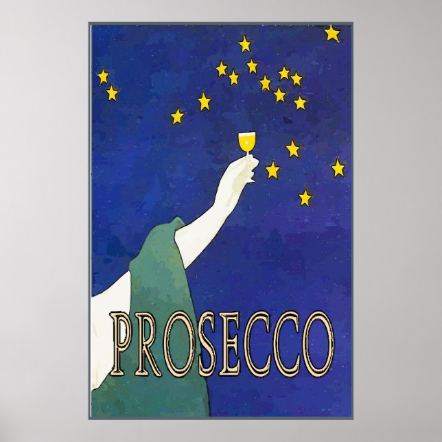 Póster Prosecco, Estrelas de Vidro (Frente)