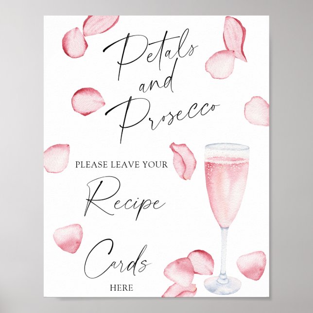 Poster Prosecco - Seu cartão de receita aqui (Frente)