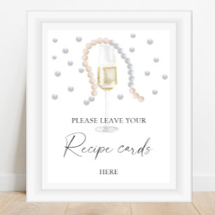 Poster Prosecco - Seu cartão de receita aqui