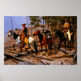 Poster Prospecção de Gado Frederic Remington 
