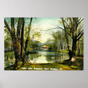 Poster Prospect Park, Brooklyn NY, 1908 Vintage