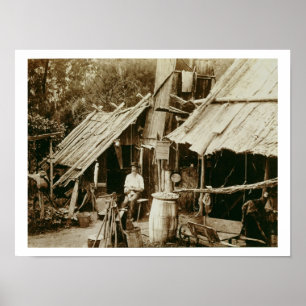 Póster Prospector australiano, c.1880s (foto do sepia)