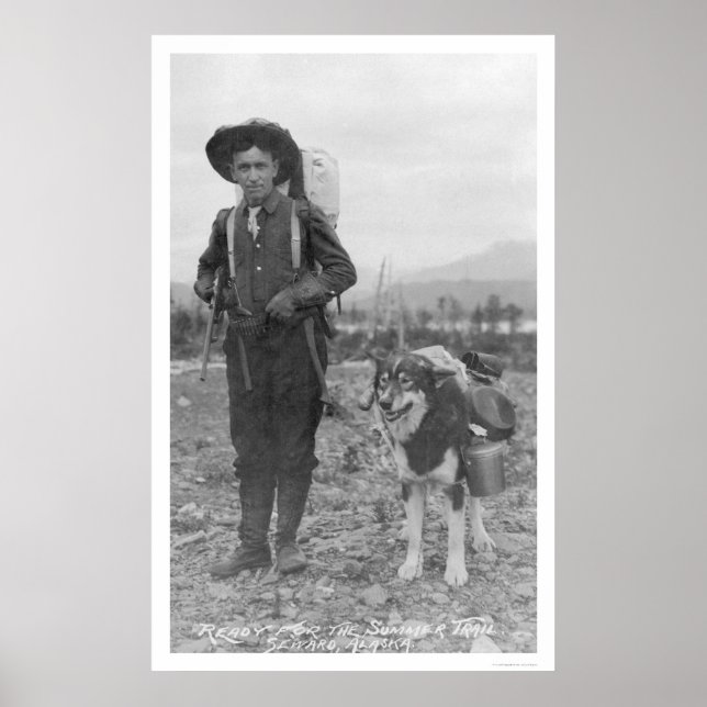 Póster Prospector Dog Seward, Alasca 1904 (Frente)