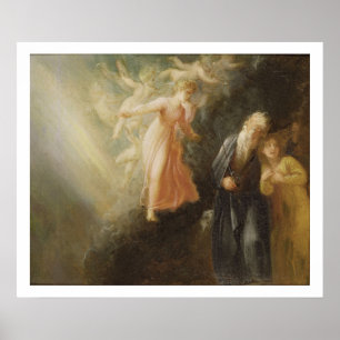 Póster Prospero, Miranda e Ariel, "da tempestade", c