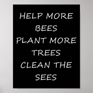 Poster Proteção Ambiental - Ajude O Meio Ambiente Lo