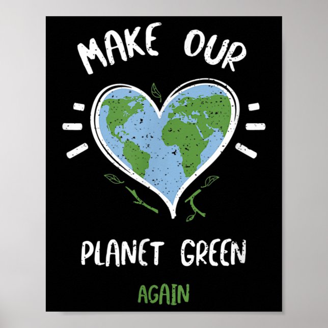 Poster Proteção Ambiental_ Faça Nosso Planeta Verde... (Frente)