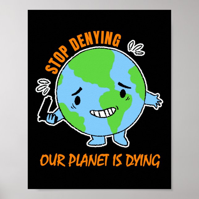 Poster Proteção Ambiental Mudanças Climáticas Proteção Cl (Frente)