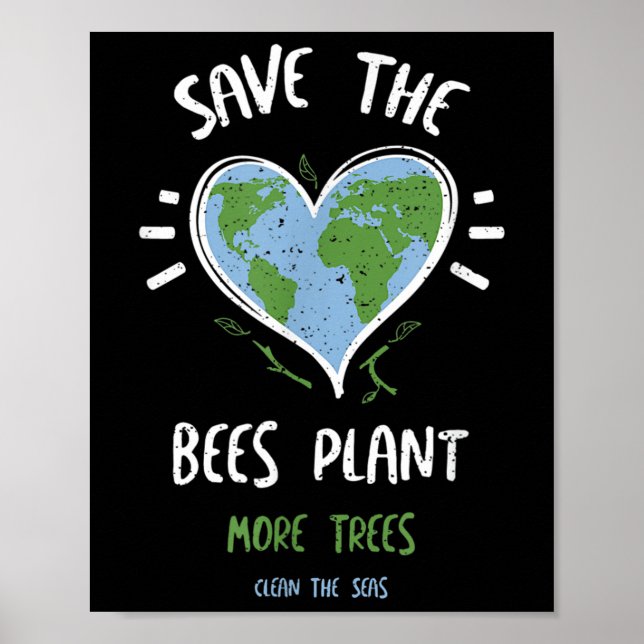 Poster Proteção Ambiental - Salvar A Fábrica De Abelhas M (Frente)
