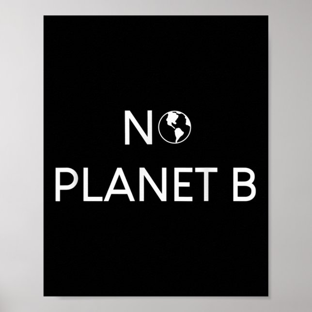 Poster Proteção Ambiental Sem Planeta B (Frente)