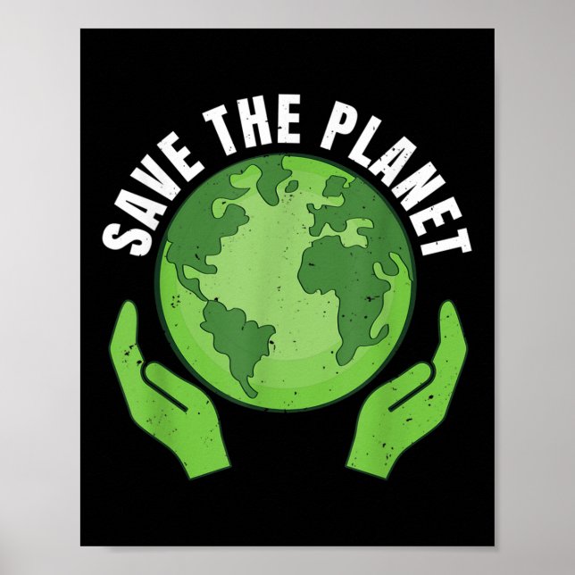 Poster Proteção Climática Do Planeta, Proteção Da Naturez (Frente)