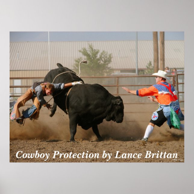 Póster Proteção contra Cowboy (Frente)