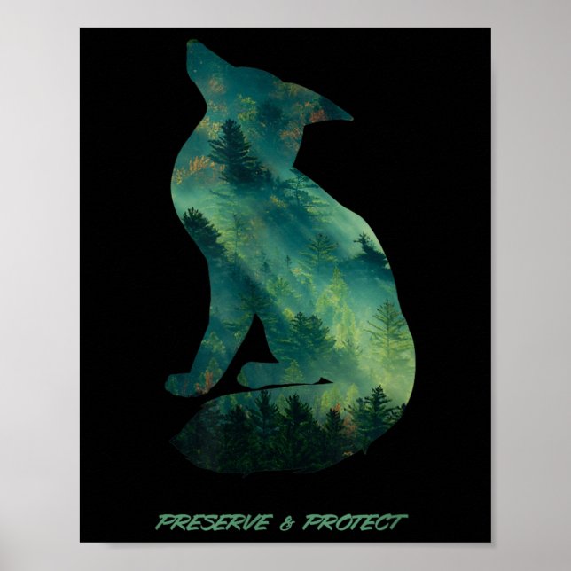 Poster Proteção do Ambiente Florestal para a Conservação  (Frente)