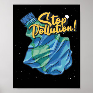 Poster Proteção do ambiente, Pôr termo à poluição