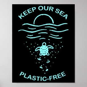 Poster Proteção do ambiente Suor Plástico Livre de Plásti