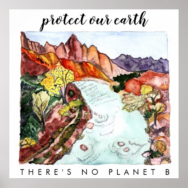 Poster PROTEGER A NOSSA ZONA TERRESTRE - CADERINHA DO Par (Frente)