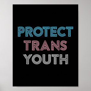 Poster Proteger o Orgulho LGBT Transgênere de Juventude 