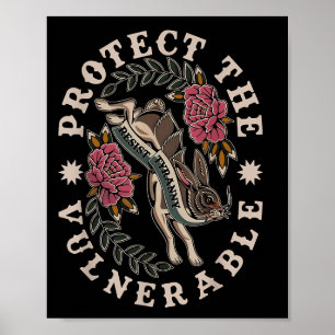 Poster Proteger o vulnerável