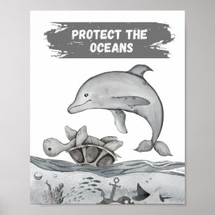 Poster proteger os oceanos