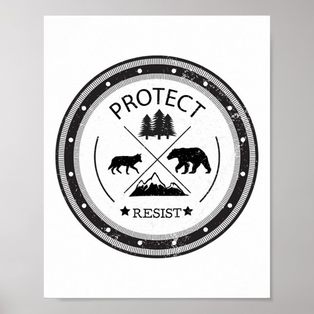 Poster Proteger - Resistir Aos Parques Nacionais E Ao Ser (Frente)