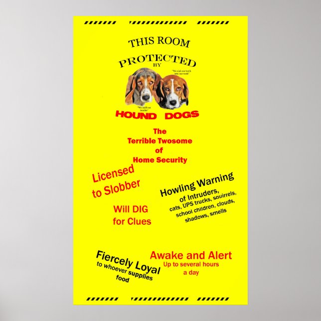 Póster Protegido por Cães de Guarda (Frente)