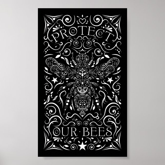 Póster proteja nossas abelhas (Frente)