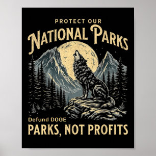 Poster Proteja Nossos Parques Nacionais Desfinancie Doge