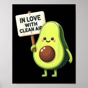 Poster Proteja o nosso planeta Avocado Dia da Terra, Salv