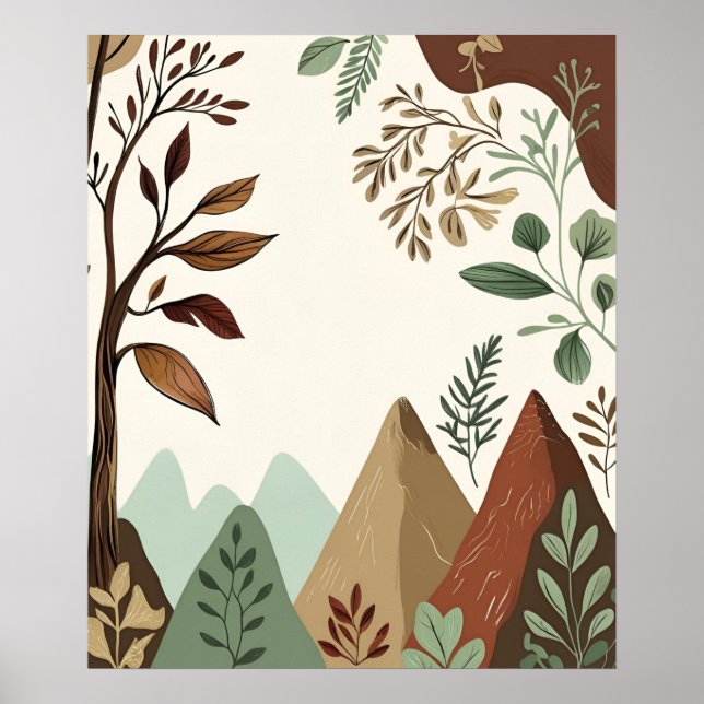 Poster Proteja o nosso planeta - Natureza e Sustentabilid (Frente)