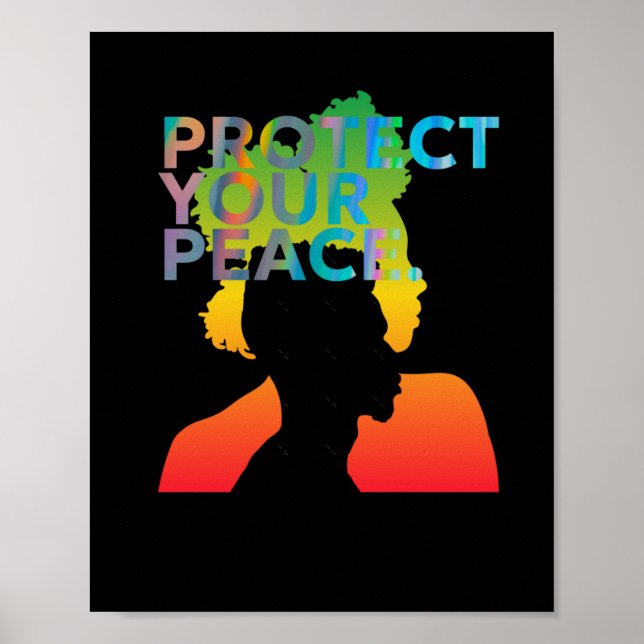 Poster Proteja o seu adesivo de paz (Frente)