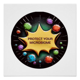 Póster Proteja Os Seus Probióticos Microbiométricos Para 