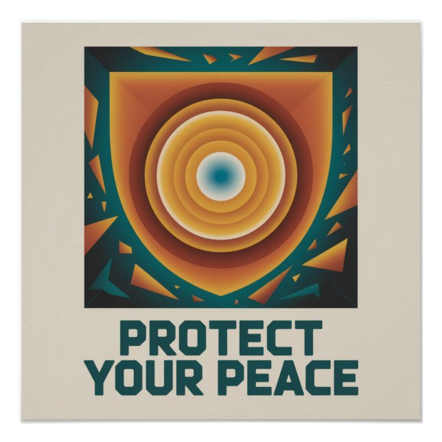Póster Proteja Sua Paz (Frente)