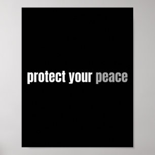 Poster Proteja sua tranquilidade Tranquila Relaxe Mental