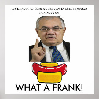 Póster Protesto contra o Congresso Barney Frank