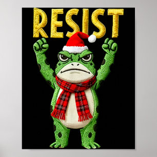 Poster Protesto do Sapo de Portland Mulheres Sapo Sem Rei