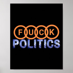 Poster Protesto Engraçado sobre Política