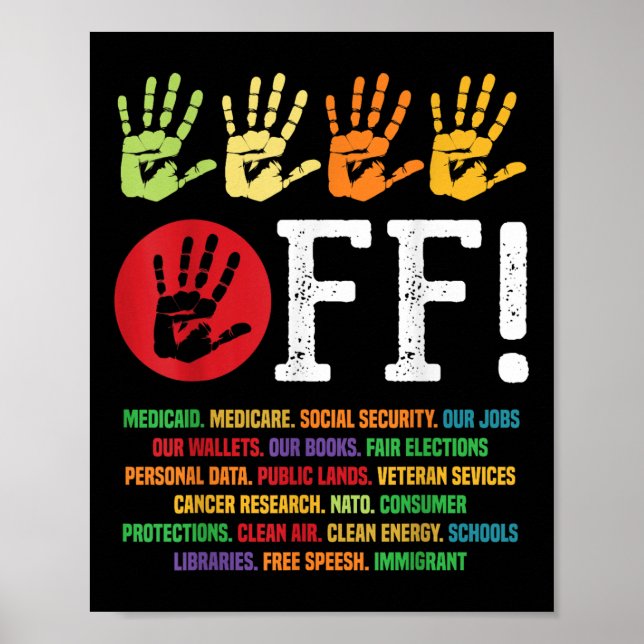 Poster Protestos Contra Segurança Social E Medicamento Pr (Frente)