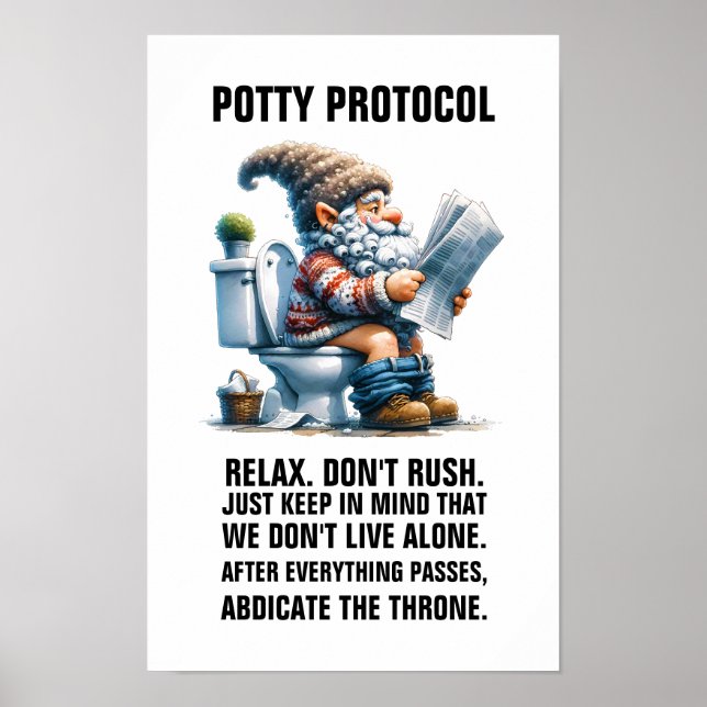 Poster PROTOCOLO POTTY sem quadro (Frente)