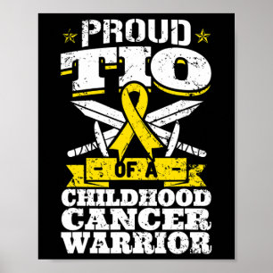 Poster Prou Tio De Uma Consciência De Cancer Da Infância