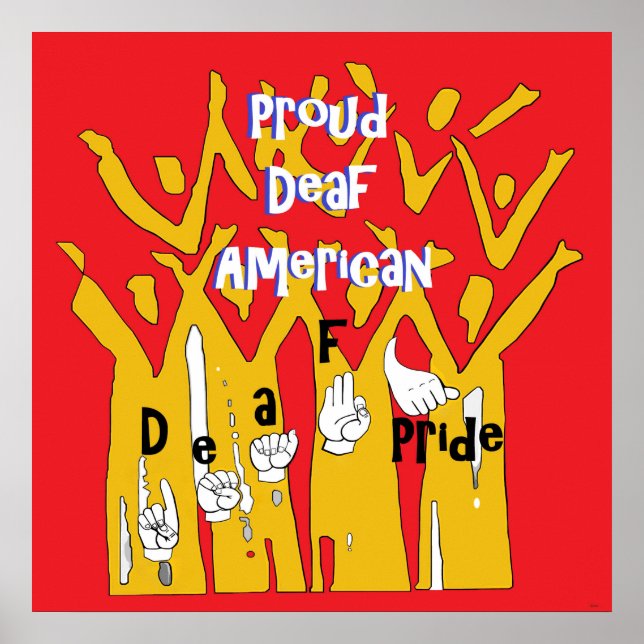 Poster Proud Deaf American (Frente)