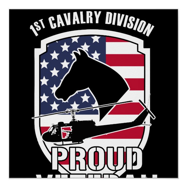 Póster PROUD VETERAN / 1st Cavalry Division (Frente)