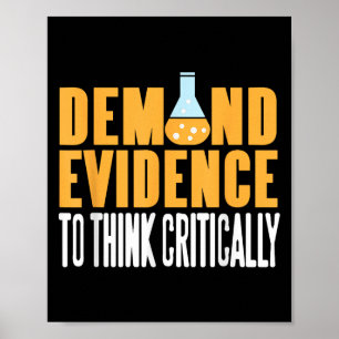 Poster Prova de Demanda Pense na Crítica Declaração de Ci