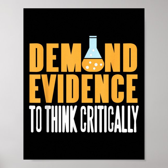 Poster Prova de Demanda Pense na Crítica Declaração de Ci (Frente)