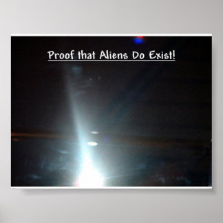 Póster Prova de que existem Aliens